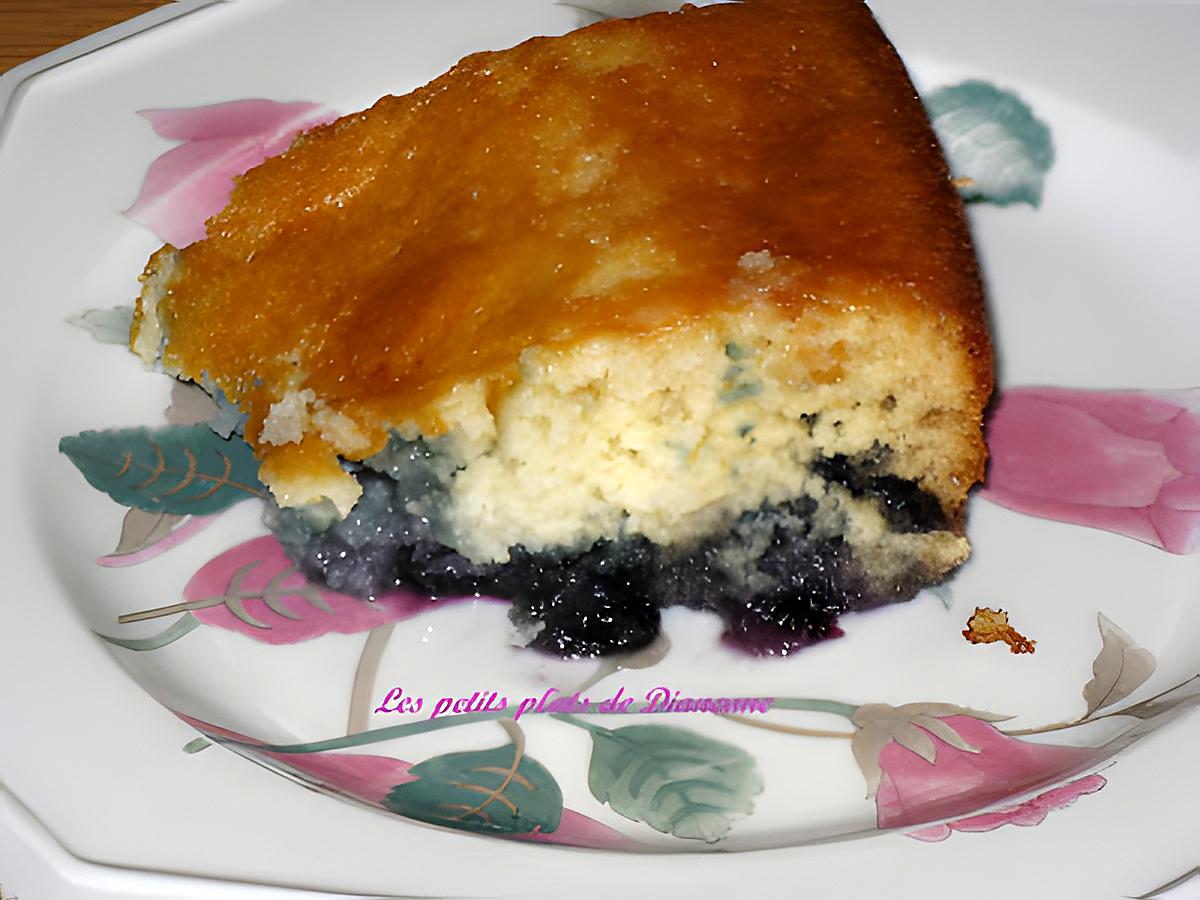 recette Gâteau pouding aux bleuets