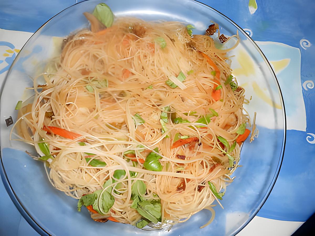 recette Nouilles chinoises au piment et sauce soja