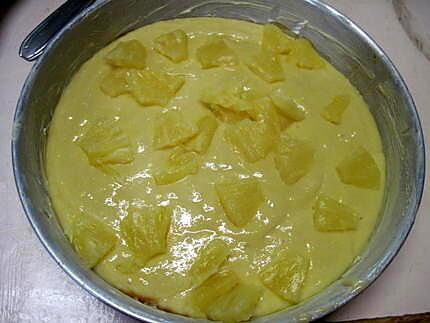 recette Gâteau yaourt à l'ananas.