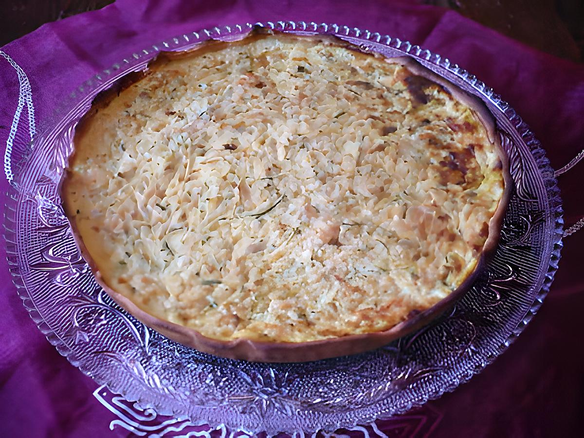 recette Quiche courgettes/saumon fumé