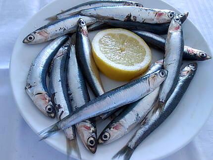 recette ANCHOIS   FRAIS  PANES  AUX  PISTACHES