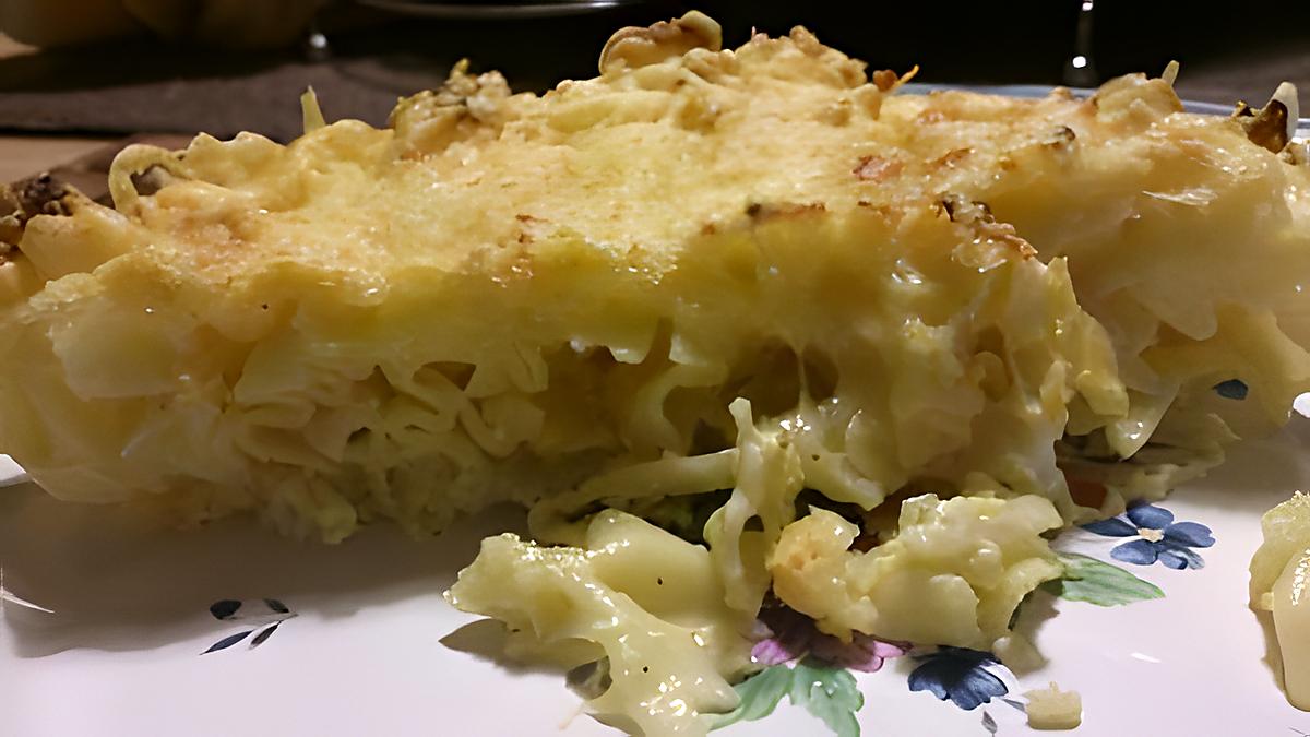 recette gratin de pâtes original