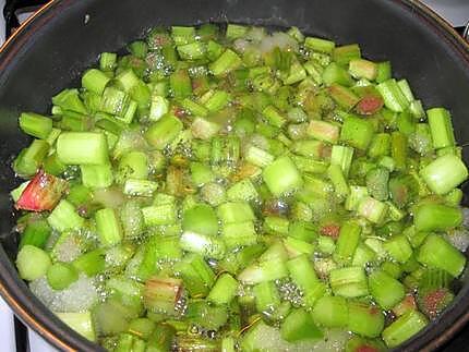 recette Marmelade de rhubarbe fraiche.