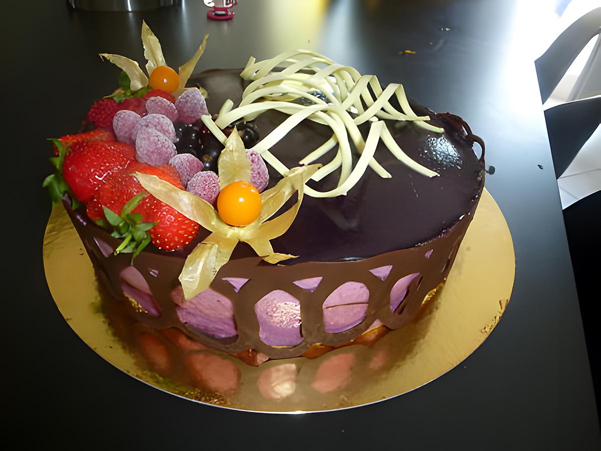 recette Entremet CASSIS CITRON