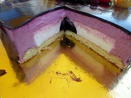 recette Entremet CASSIS CITRON