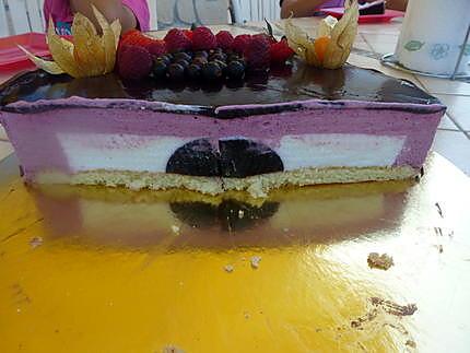 recette Entremet CASSIS CITRON