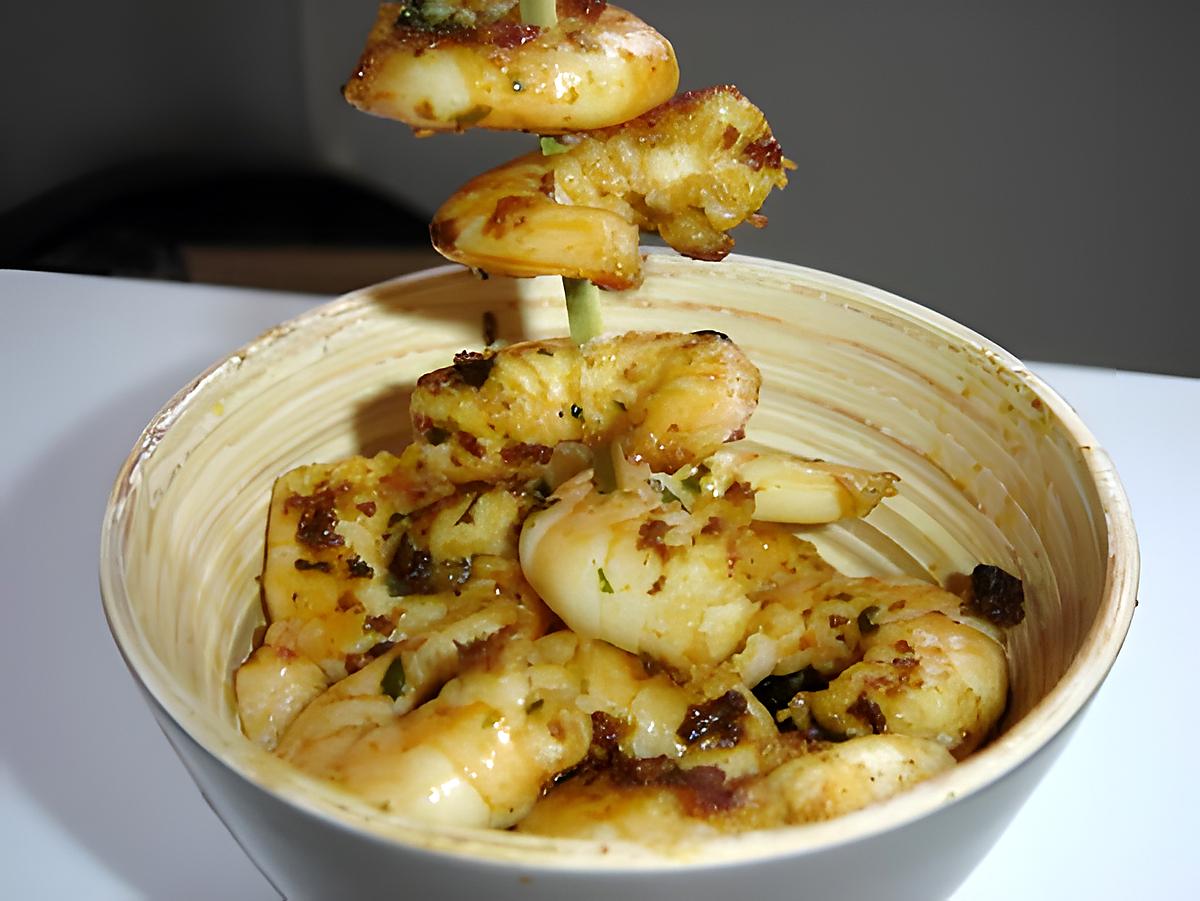 recette Gambas épicés