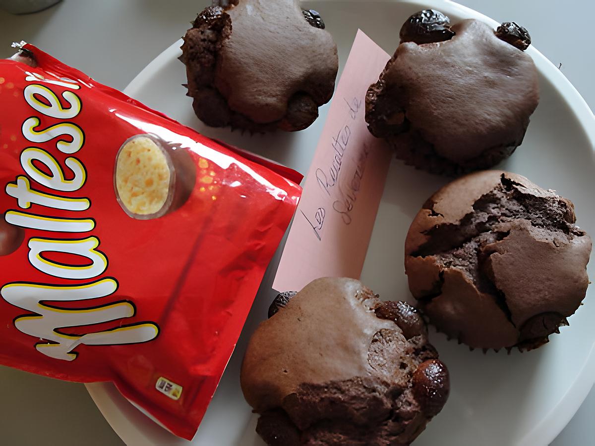 recette muffins chocolat et maltesers