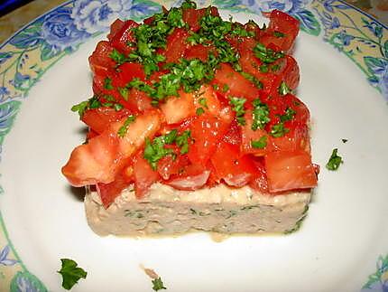 recette Tartare de tomates au thon