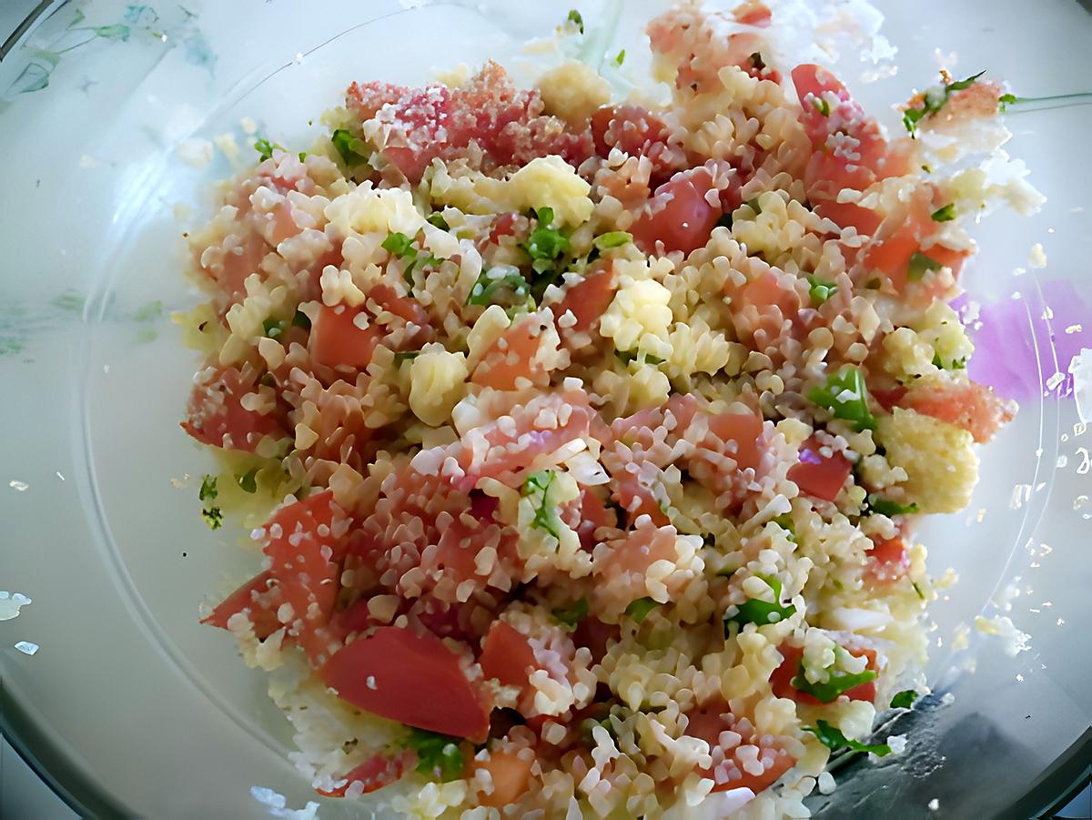 recette taboulé maison reste de semoule