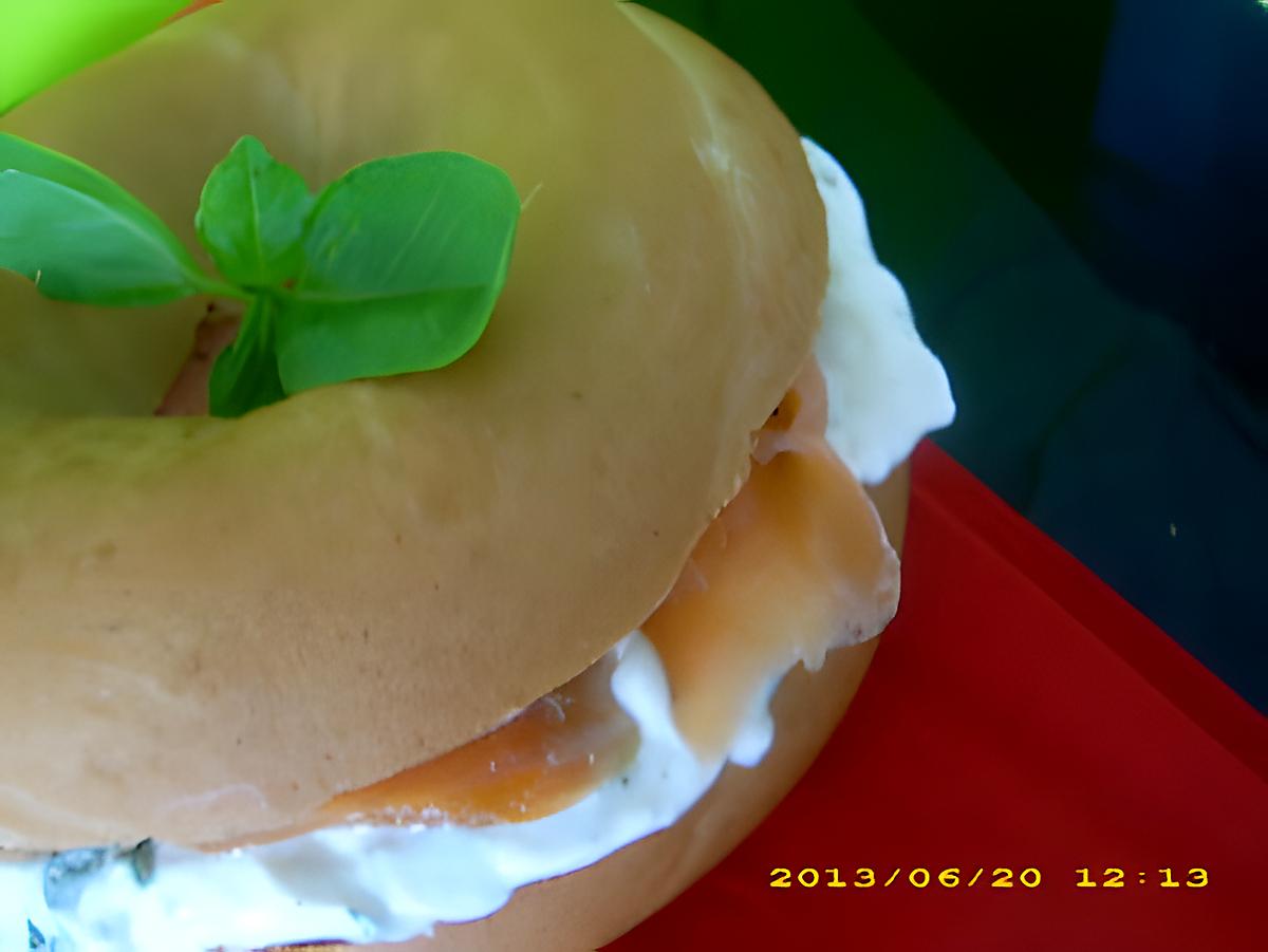 recette bagel au saumon