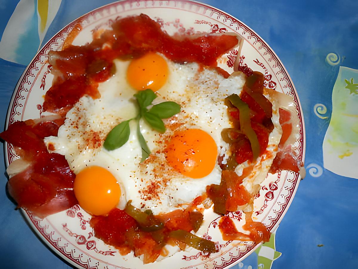 recette oeufs au jambon de bayonne