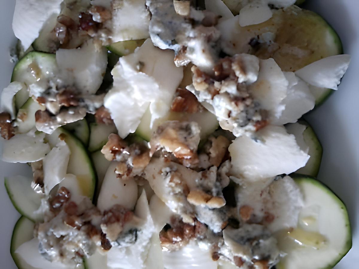 recette Salade de courgettes à la mozzarella