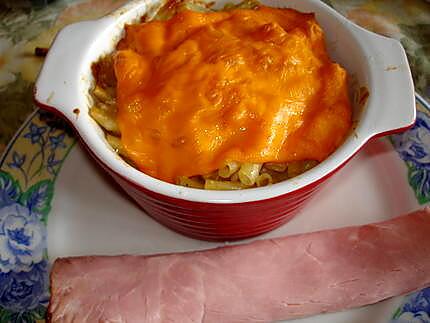 recette Gratin de macaroni à la mimolette