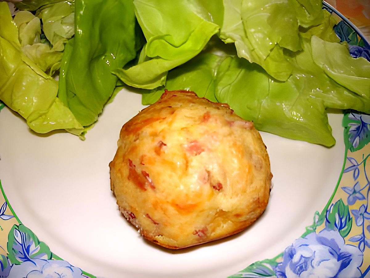 recette Muffins lardons ,oignons