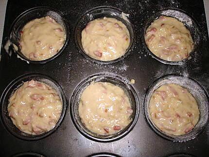 recette Muffins lardons ,oignons