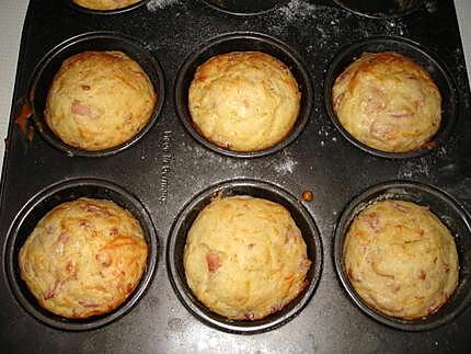 recette Muffins lardons ,oignons