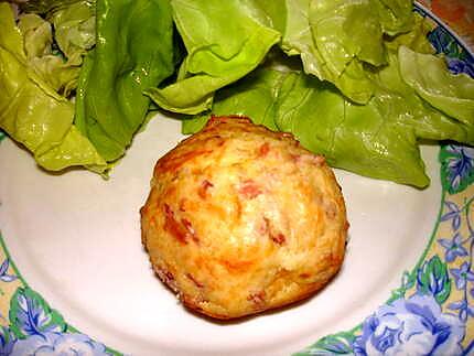 recette Muffins lardons ,oignons