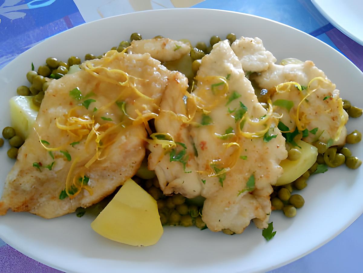 recette SCALOPPINE  DE POULET  AU  CITRON