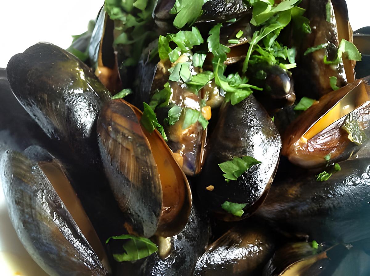 recette Les moules à l'ail