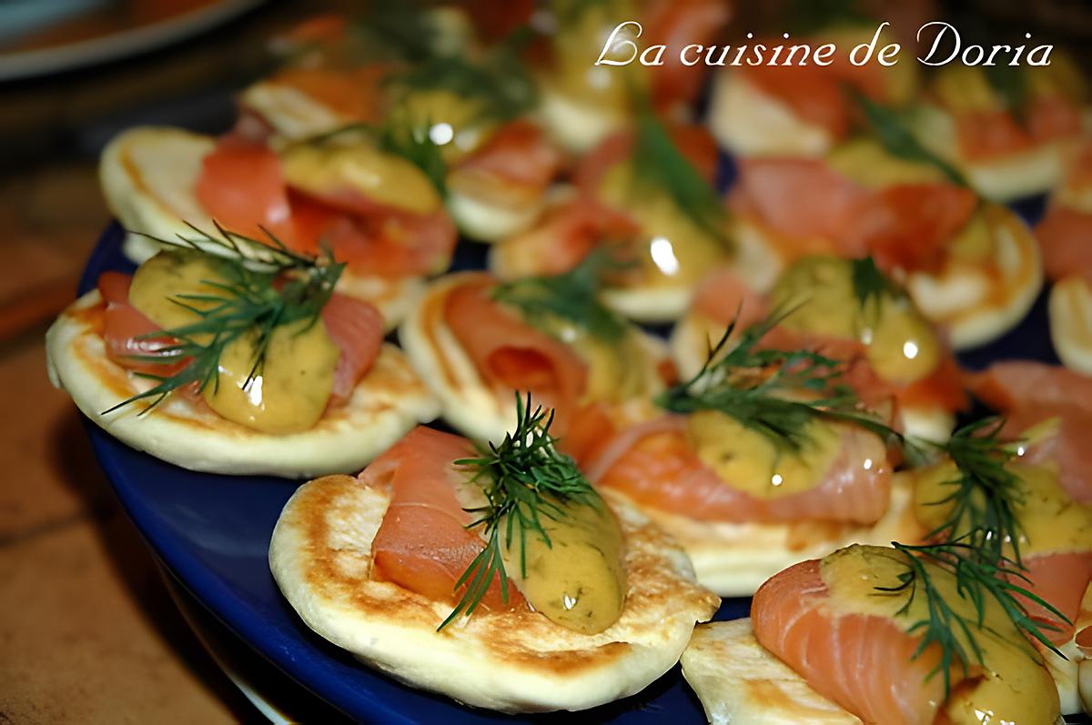 recette Blinis et saumon à l'aneth