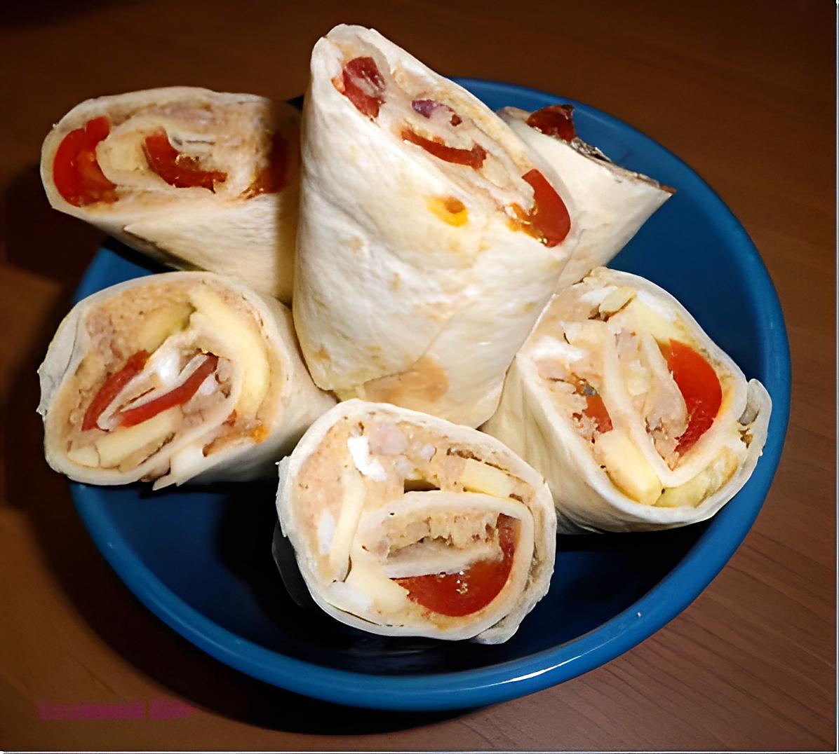 recette Wraps au thon et comté