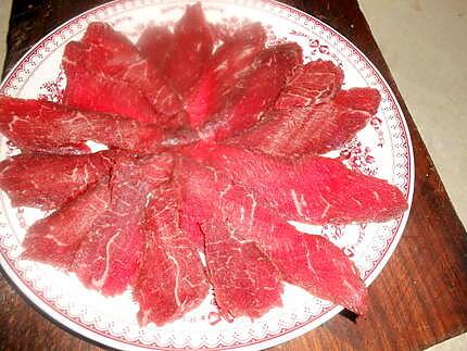 recette Carpaccio de boeuf au pesto rosso