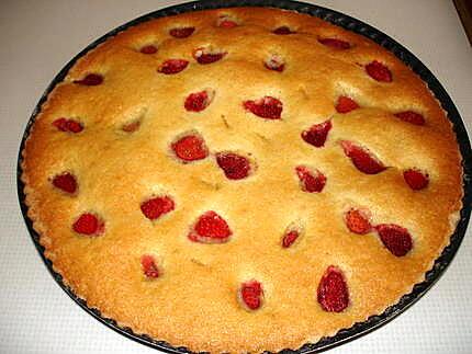 recette tarte moelleuse aux fraises