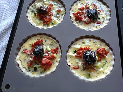 recette tartelettes courgettes chorizo