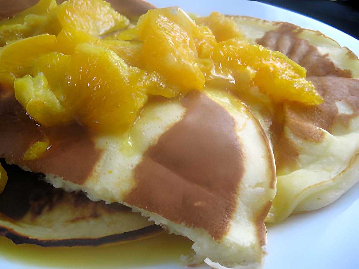 recette Pancakes hyper moelleux à la ricotta et orange