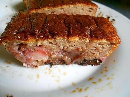 recette Cake léger, sans beurre, fraises pépites de chocolat