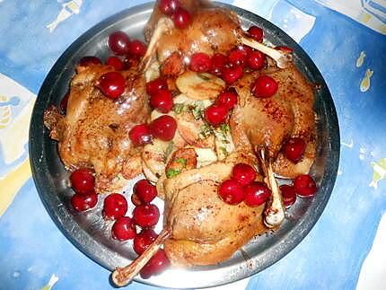 recette Confits de canard aux cerises