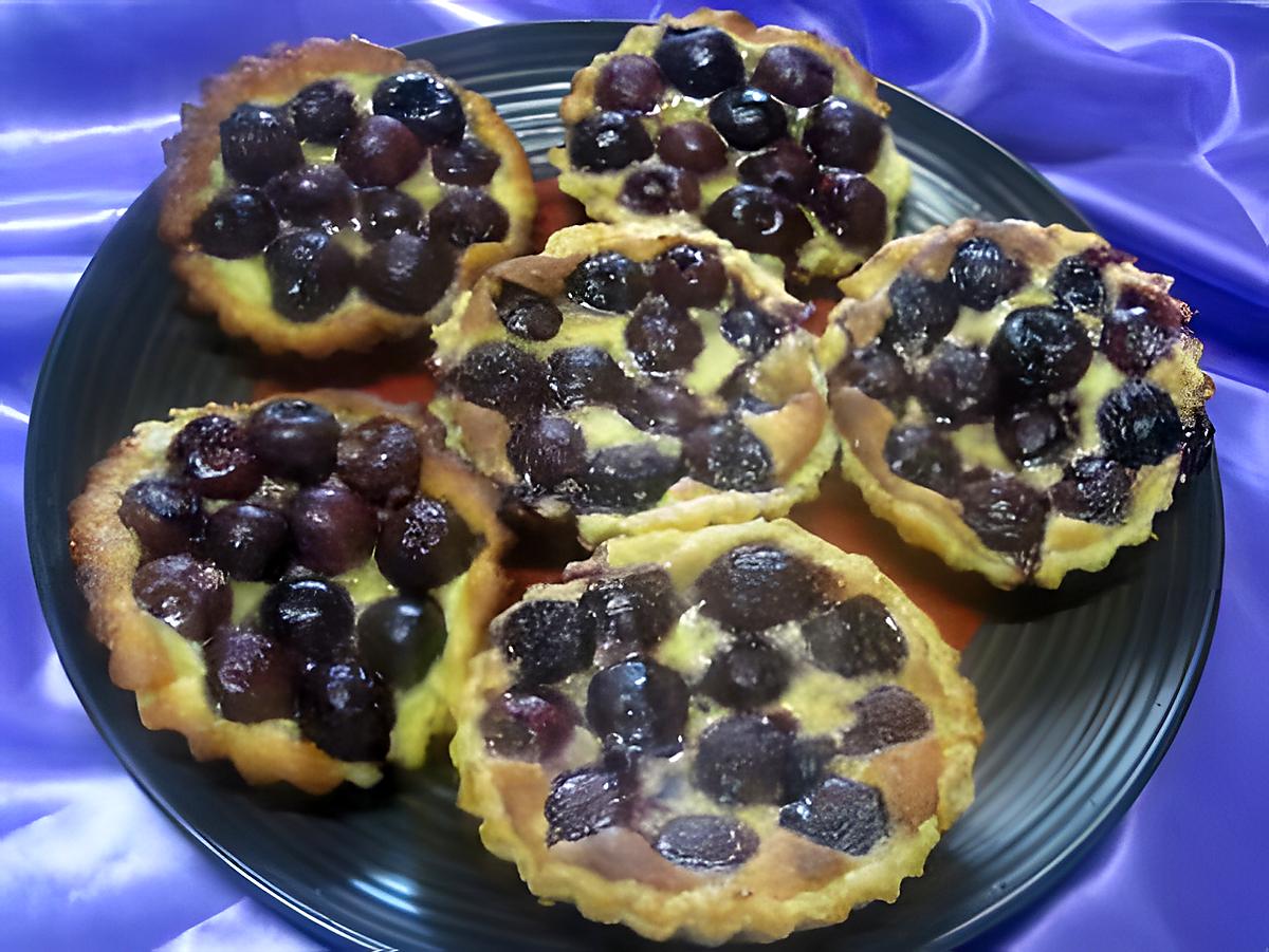 recette Tartelettes à la crème aux cerises.