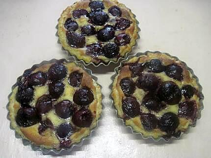 recette Tartelettes à la crème aux cerises.