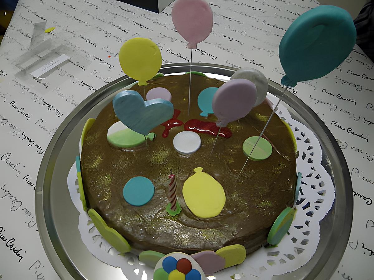 recette gateau d'anniversaire au chocolat,thème ballon