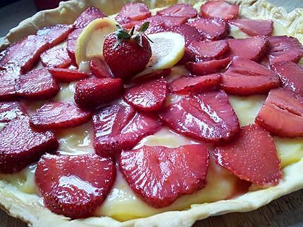 recette Tarte au lemon curd et fraises