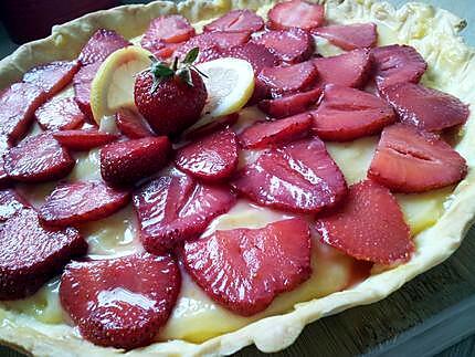 recette Tarte au lemon curd et fraises