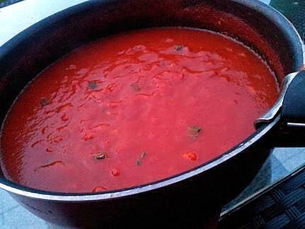 recette Sauce tomate à la menthe