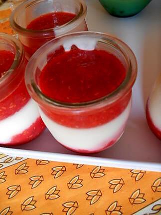 recette Panna cotta fraises/framboises