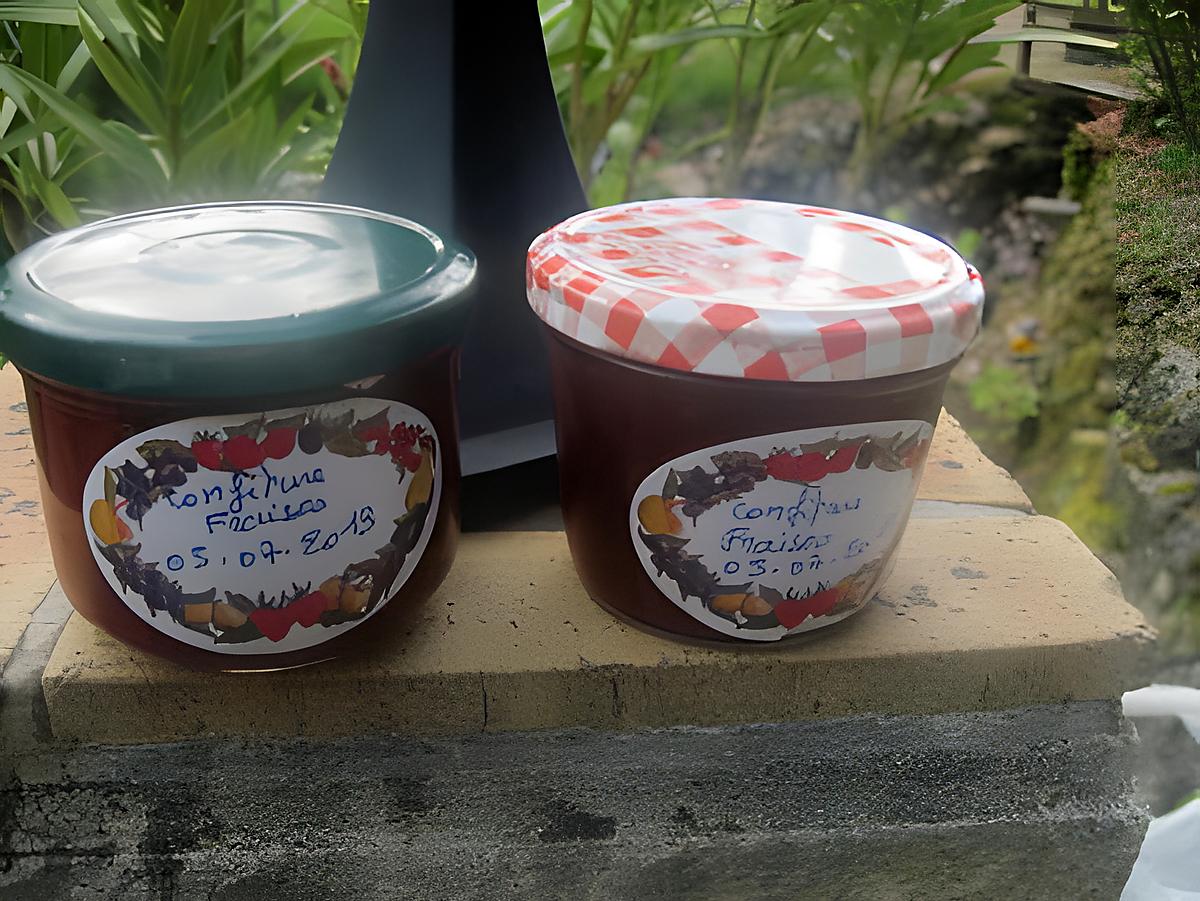 recette confiture de fraises.