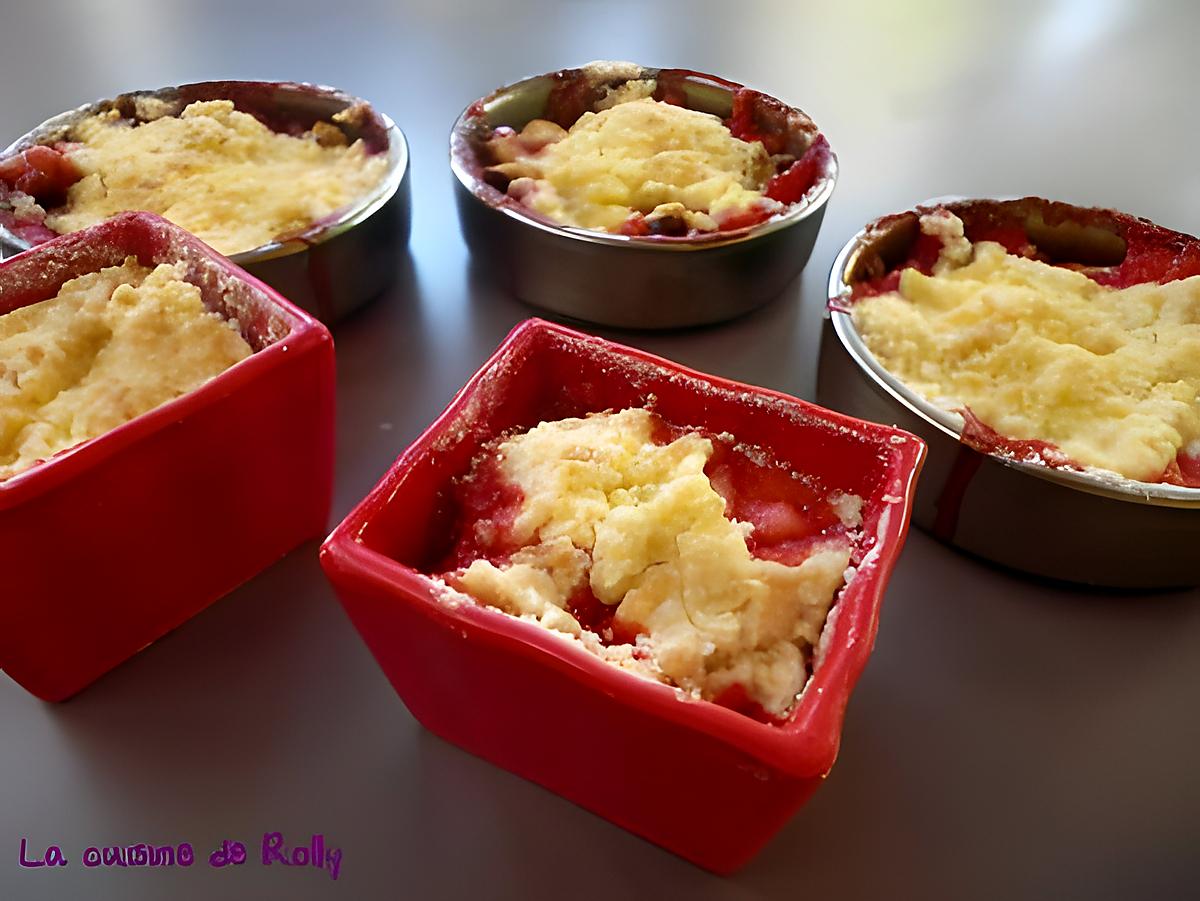 recette Crumble fraise nougat de Christèle