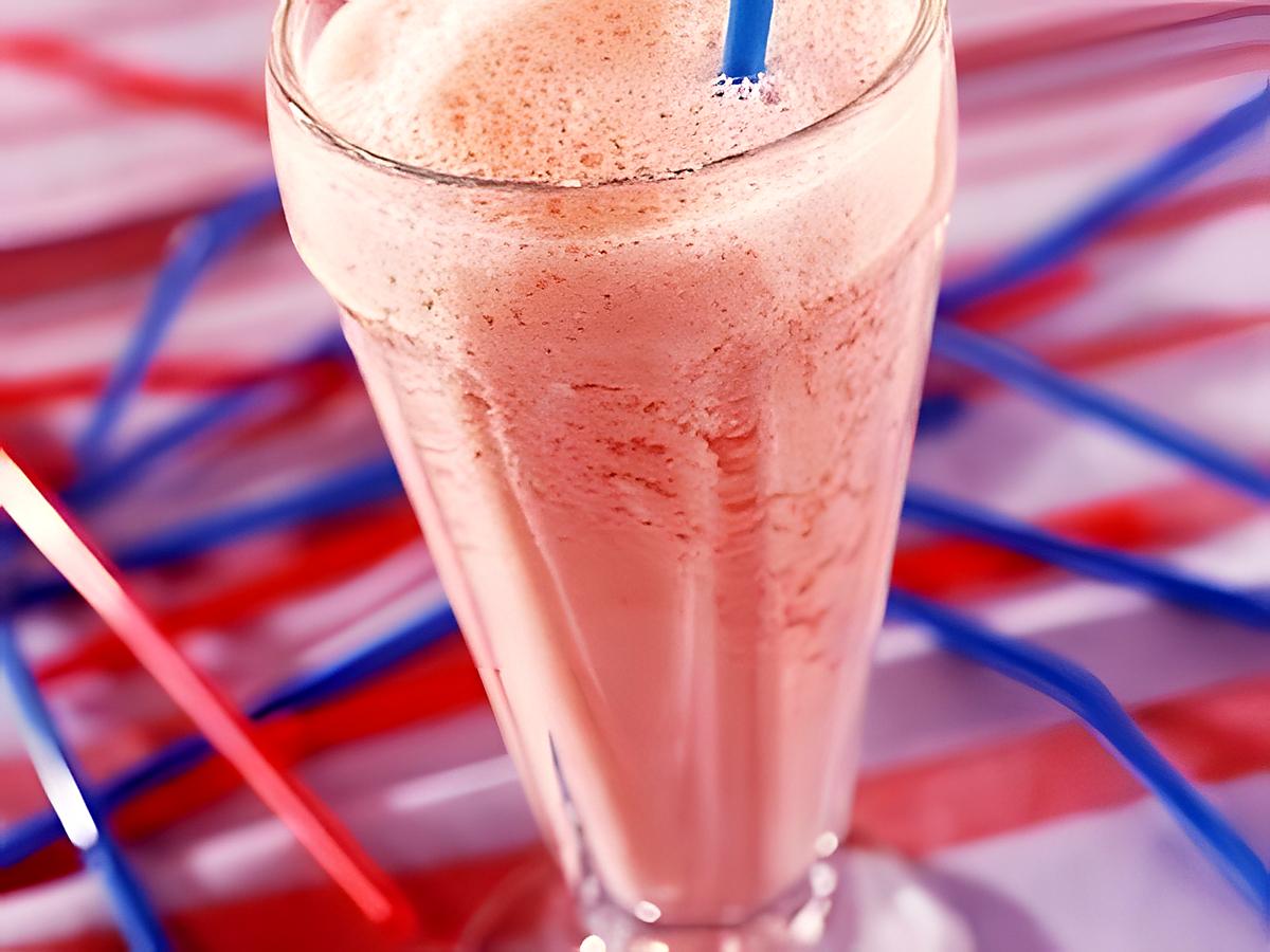 recette Milk Shake à la framboise