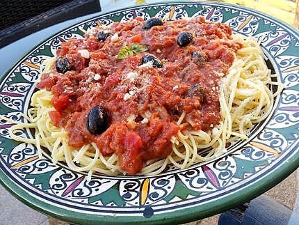 recette Spaghetti à la niçoise
