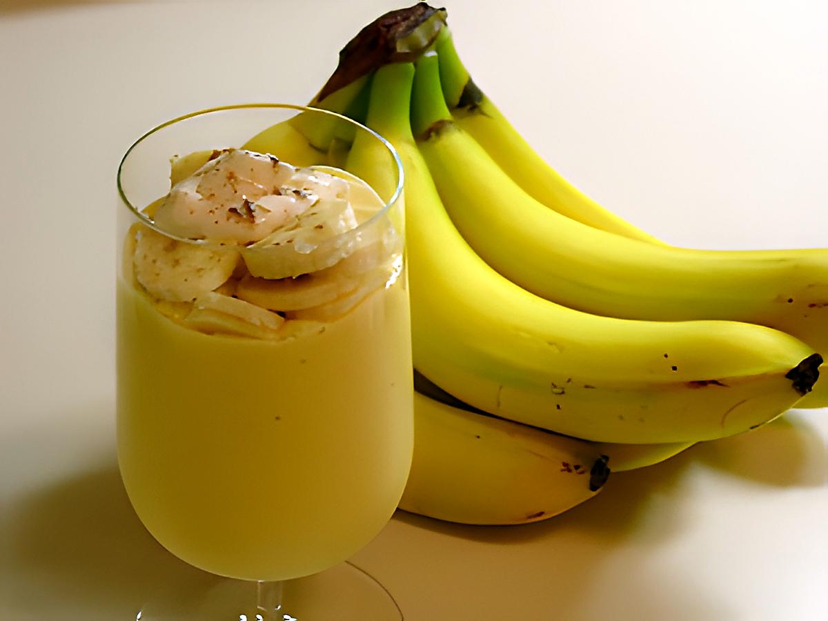 recette Jus de banane aux raisins secs