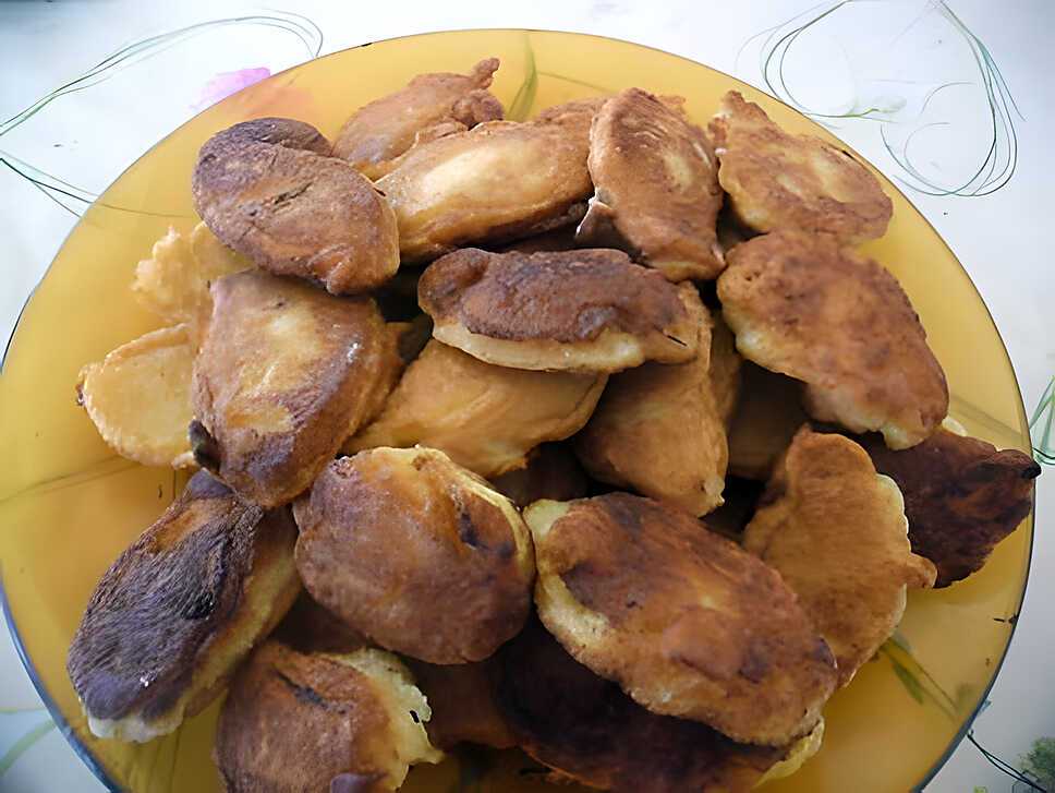 recette EXPRESS BEIGNETS AUX POMMES (version diabetique inclus)
