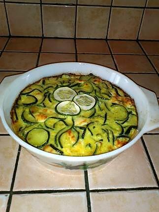 recette Gratin de courgettes au babybel