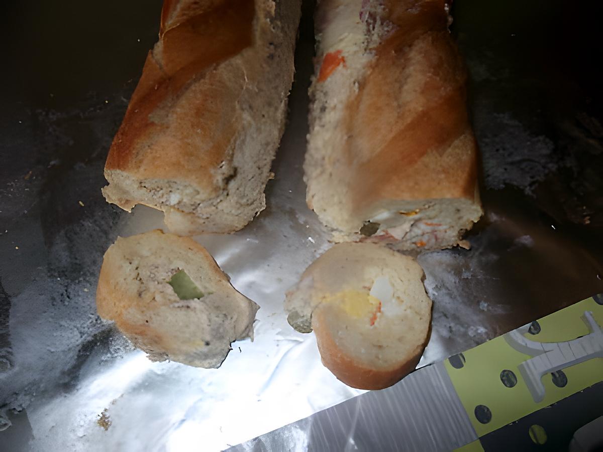 recette baguette garnie