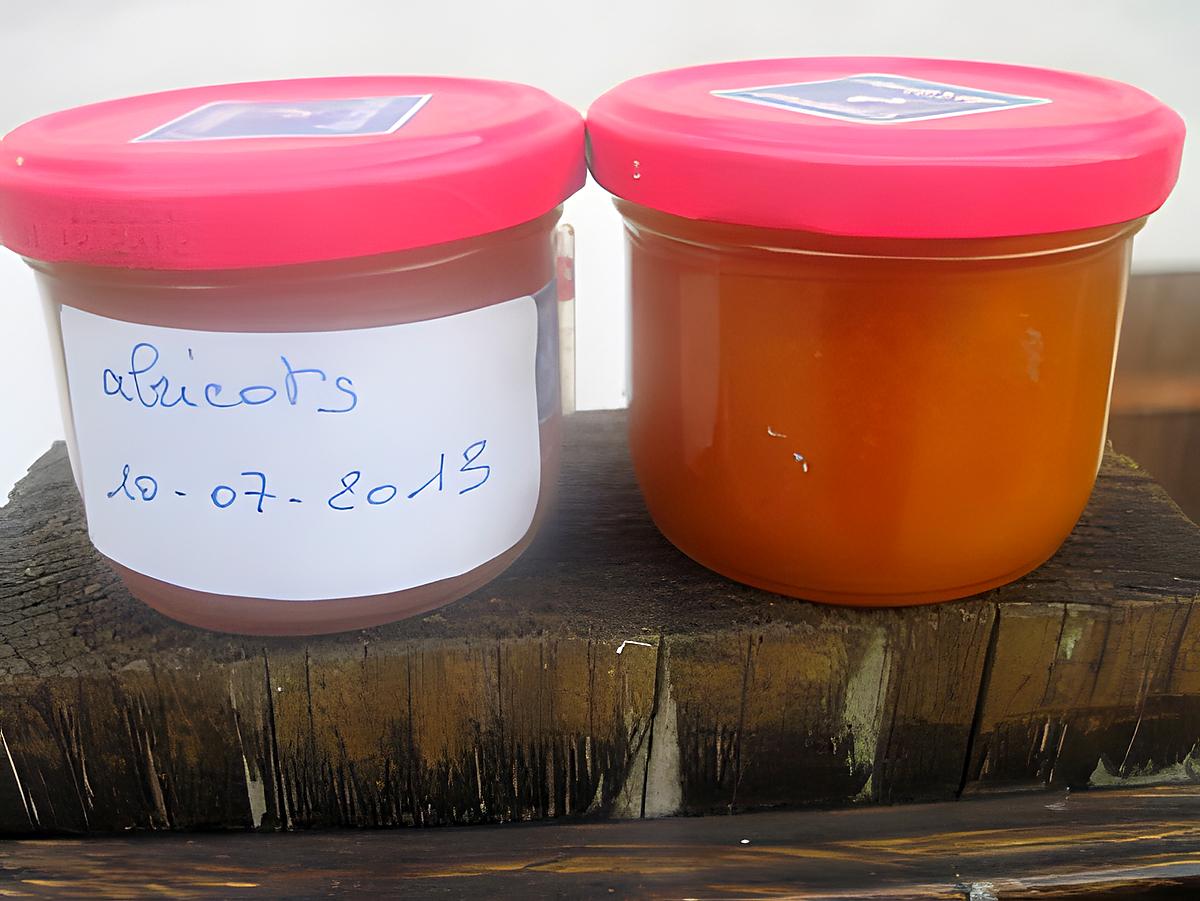 recette Confiture d'abricots nature.