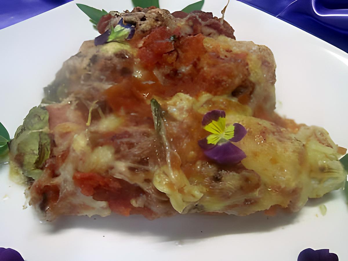 recette Endives au jambon, sauce tomates, gratinées.