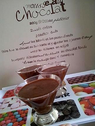 recette Mousse au chocolat